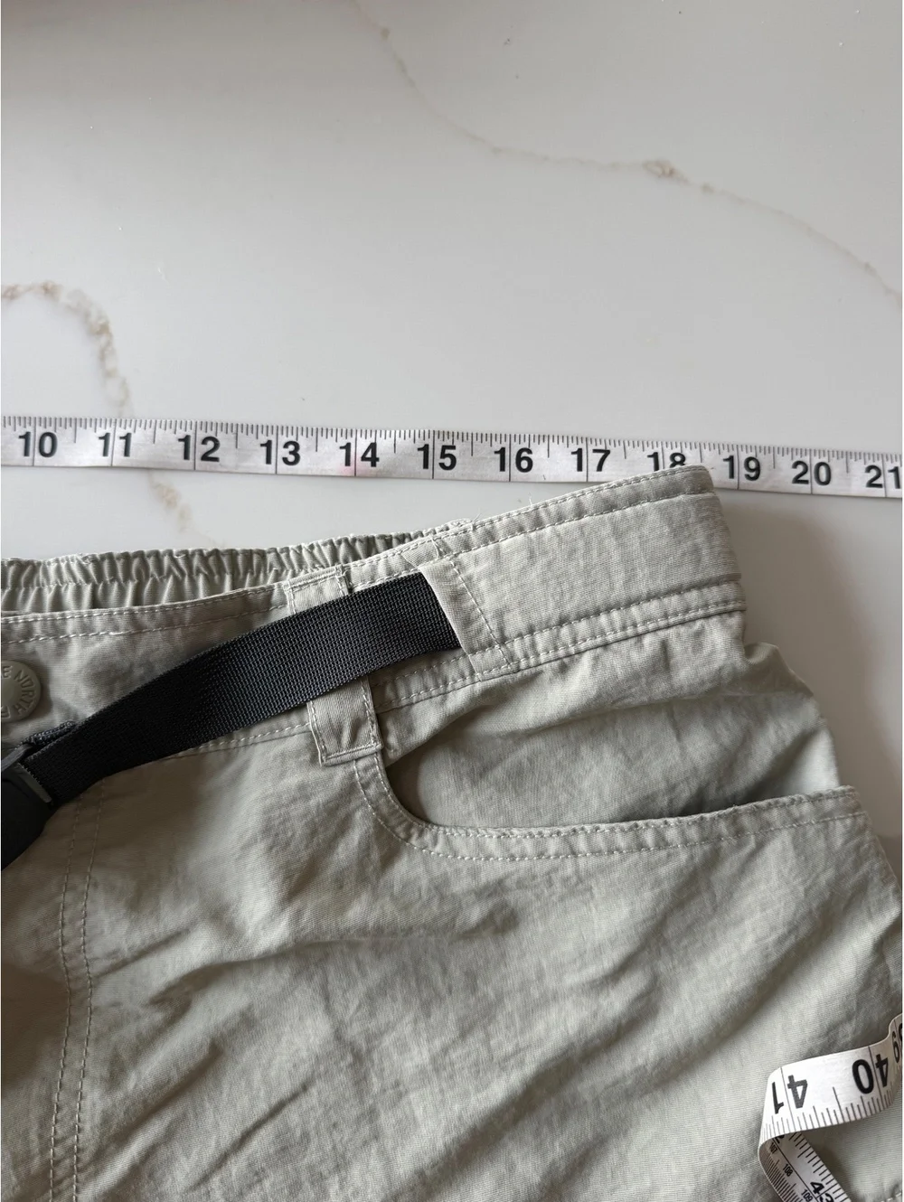 The North Face Paramount Trail Shorts Granite Bluff Belted Logo 9